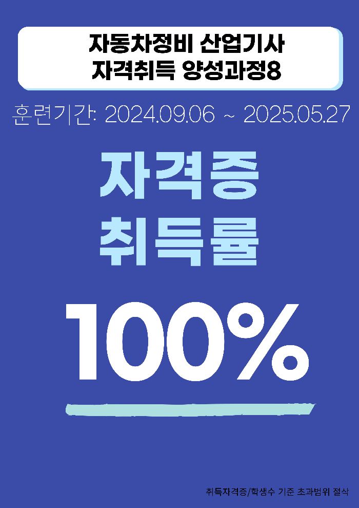 120기 자격증 취득률