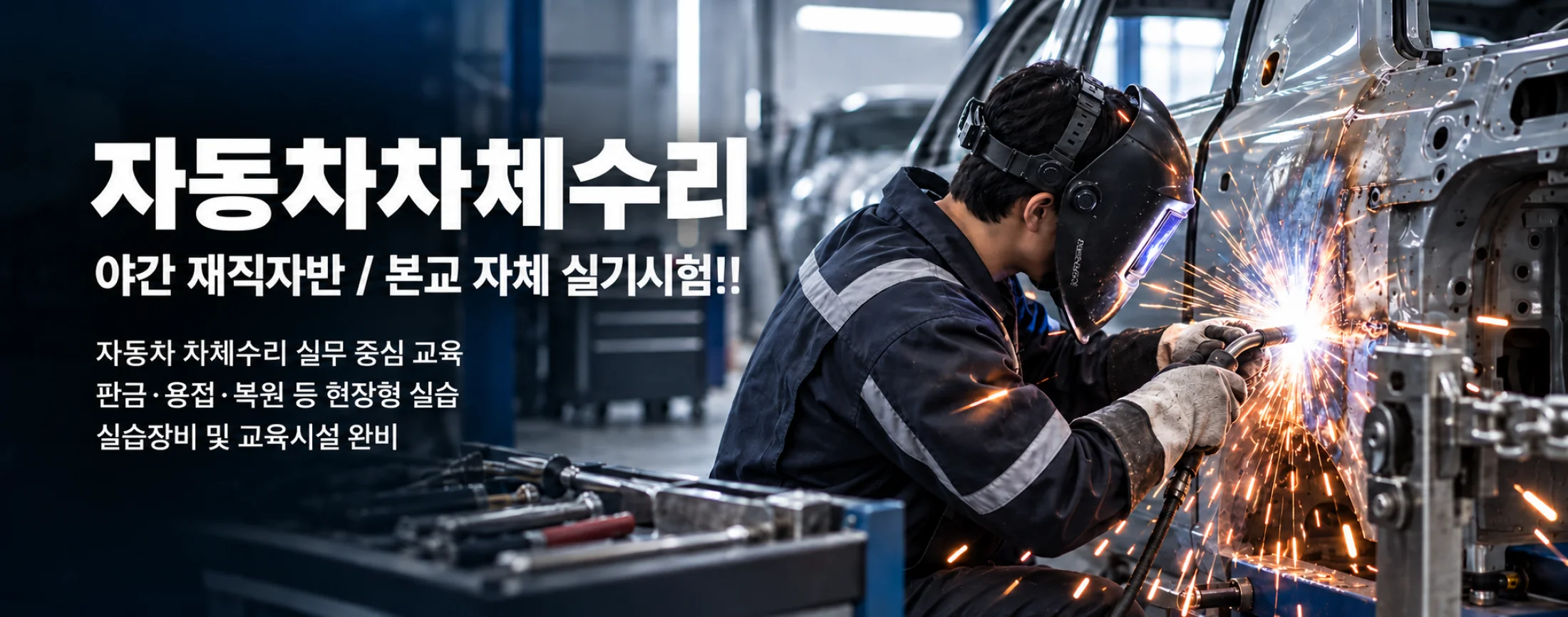 자동차차체수리 야간재직자과정 판금 용접 복원